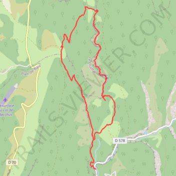 Itinéraire Canyon du gueulard-vercors, distance, dénivelé, altitude, carte, profil, trace GPS