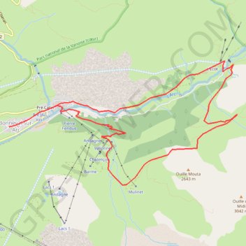 Itinéraire Le Balcon de la Vanoise - Autour de Bonneval-sur-Arc, distance, dénivelé, altitude, carte, profil, trace GPS