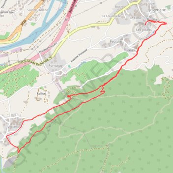 Itinéraire GpsPruneTrack, distance, dénivelé, altitude, carte, profil, trace GPS