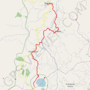 Itinéraire Sigchos-Isilivì-Chugchilan-Quilotoa, distance, dénivelé, altitude, carte, profil, trace GPS