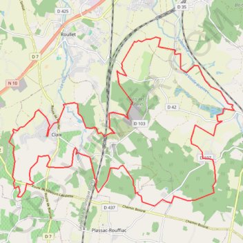 Itinéraire claix 3, distance, dénivelé, altitude, carte, profil, trace GPS