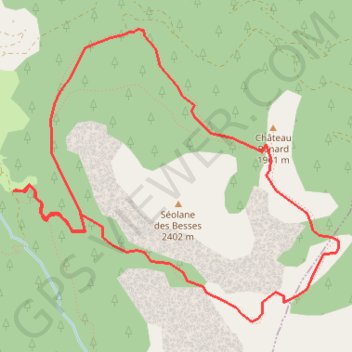 Itinéraire Le Col de Terre Blanche, distance, dénivelé, altitude, carte, profil, trace GPS