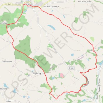 Itinéraire Trois sites (grotte - chapelle - falaise) - La Romieu, distance, dénivelé, altitude, carte, profil, trace GPS