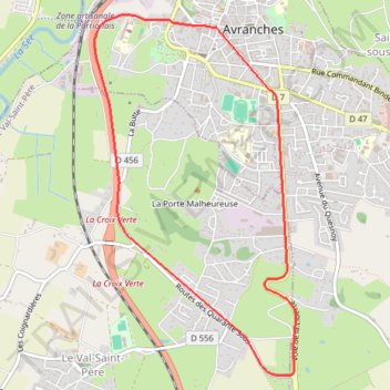 Itinéraire 80ème Grand Prix des 3 Quartiers - AVRANCHES, distance, dénivelé, altitude, carte, profil, trace GPS