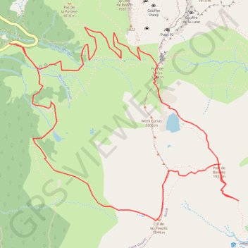 Itinéraire Port de Saleix - Étang d'Alate - Port de Bassiès - Pic de Cabanatous - Étang de Labant, distance, dénivelé, altitude, carte, profil, trace GPS