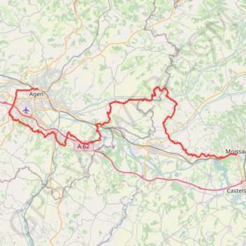Itinéraire Chemin clunisien de Gascogne Guyenne, distance, dénivelé, altitude, carte, profil, trace GPS