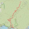 Itinéraire Calanques - L'Oule (Belvédère), distance, dénivelé, altitude, carte, profil, trace GPS