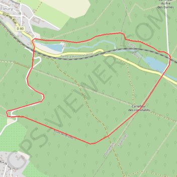 Itinéraire Les Fontaines du prince et de Saint-Martin, distance, dénivelé, altitude, carte, profil, trace GPS