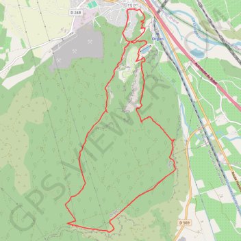 Itinéraire Orgon - Notre dame de Beauregard, distance, dénivelé, altitude, carte, profil, trace GPS