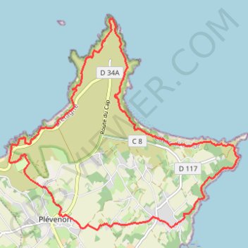 Itinéraire bfb34d0792d06078a27f3b0e29f2a5730a25dffc, distance, dénivelé, altitude, carte, profil, trace GPS