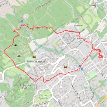 Itinéraire VTT Fontaine Ardente, Rochasson, distance, dénivelé, altitude, carte, profil, trace GPS