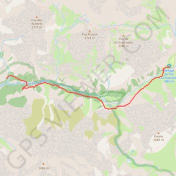 Itinéraire Col du Cheval, distance, dénivelé, altitude, carte, profil, trace GPS