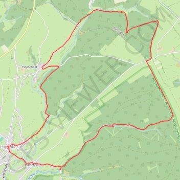 Itinéraire Heppenbach, distance, dénivelé, altitude, carte, profil, trace GPS