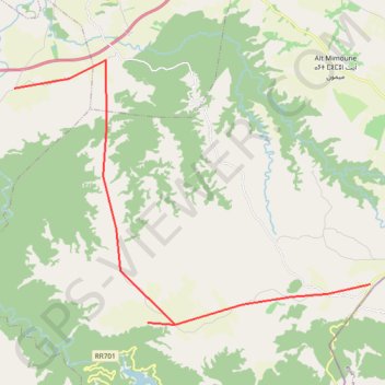 Itinéraire A3. Plateau d’Aït Hammou Boulman - Tizitine, distance, dénivelé, altitude, carte, profil, trace GPS