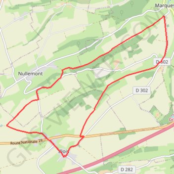 Itinéraire Le Forestel - Illois, distance, dénivelé, altitude, carte, profil, trace GPS