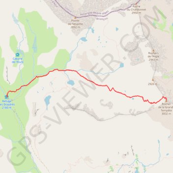 Itinéraire Rocher de la Grande Tempête, distance, dénivelé, altitude, carte, profil, trace GPS