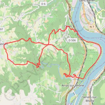 Itinéraire Ozon (07) - la randonnée en 8, distance, dénivelé, altitude, carte, profil, trace GPS
