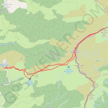 Itinéraire Le Pic de Bacanère, distance, dénivelé, altitude, carte, profil, trace GPS