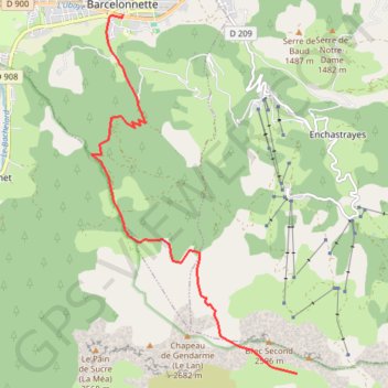 Itinéraire Le Lan ou Chapeau de Gendarme, distance, dénivelé, altitude, carte, profil, trace GPS