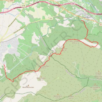 Itinéraire Pourcieux - Trets, distance, dénivelé, altitude, carte, profil, trace GPS