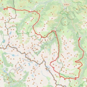 Itinéraire 5ème étape du GR10, distance, dénivelé, altitude, carte, profil, trace GPS