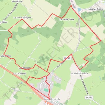 Itinéraire 2 - 14_2, distance, dénivelé, altitude, carte, profil, trace GPS