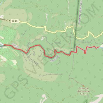 Itinéraire BAronnies - Toulourenc portion amont, distance, dénivelé, altitude, carte, profil, trace GPS
