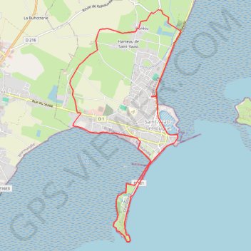 Itinéraire Boucle de Saint Vaast La Hougue, distance, dénivelé, altitude, carte, profil, trace GPS