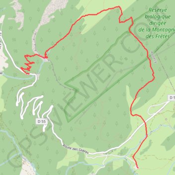 Itinéraire Randonnée pas du Roc, distance, dénivelé, altitude, carte, profil, trace GPS