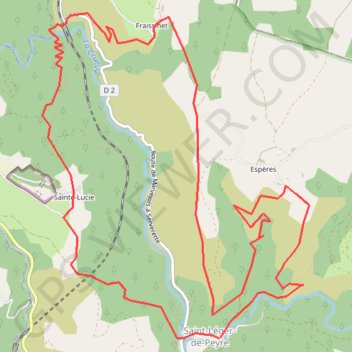 Itinéraire margeride ouest, distance, dénivelé, altitude, carte, profil, trace GPS