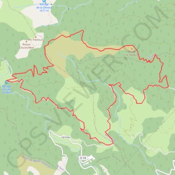Itinéraire Pic de la Souque - Refuge de Saint-Guillem, distance, dénivelé, altitude, carte, profil, trace GPS