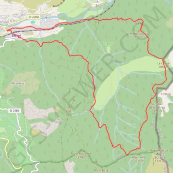 Itinéraire Circuit du Cuore, distance, dénivelé, altitude, carte, profil, trace GPS