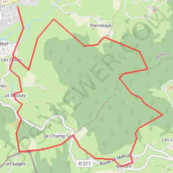 Itinéraire Autour de matour, distance, dénivelé, altitude, carte, profil, trace GPS