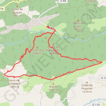 Itinéraire Arpille, distance, dénivelé, altitude, carte, profil, trace GPS