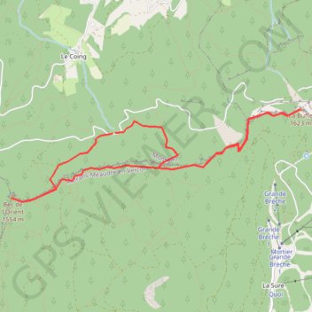 Itinéraire La Buffe, distance, dénivelé, altitude, carte, profil, trace GPS