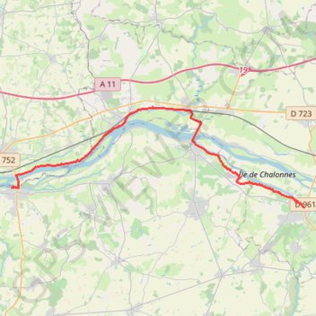 Itinéraire 3 St Florent Le Vieil-Chalonnes sur Loire: 27.70 km, distance, dénivelé, altitude, carte, profil, trace GPS