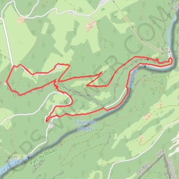 Itinéraire Les Échelles de la Mort - Doubs, distance, dénivelé, altitude, carte, profil, trace GPS