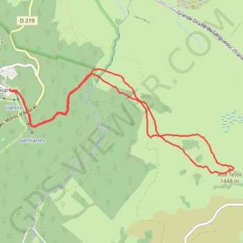 Itinéraire Rando raquettes sur l'Aubrac (Brameloup), distance, dénivelé, altitude, carte, profil, trace GPS