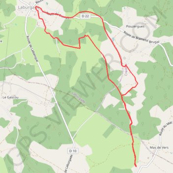 Itinéraire Balade Lac du fraysse, distance, dénivelé, altitude, carte, profil, trace GPS