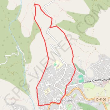 Itinéraire Randonnée à Forcalquier, distance, dénivelé, altitude, carte, profil, trace GPS