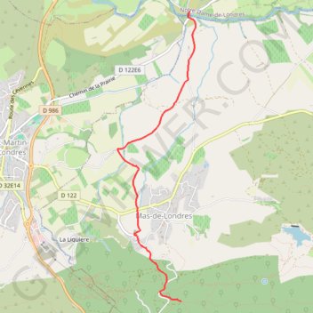Itinéraire GRP Tours dans le Grand Pic Saint-Loup - Boucle 2 - Tour des Vignes aux Causses, distance, dénivelé, altitude, carte, profil, trace GPS