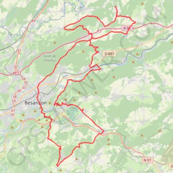 Itinéraire Balade vers Venise - Saône, distance, dénivelé, altitude, carte, profil, trace GPS