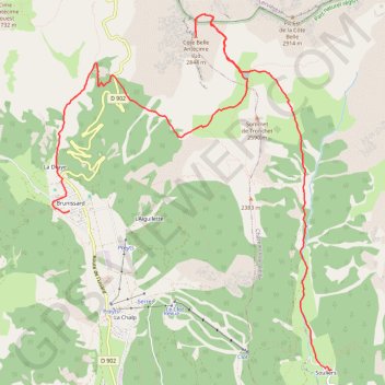 Itinéraire Tour du Queyras, j5, de Brunissard à Souliers, distance, dénivelé, altitude, carte, profil, trace GPS