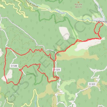 Itinéraire Valleraugue - Cap de Cote - Col de Montals, distance, dénivelé, altitude, carte, profil, trace GPS