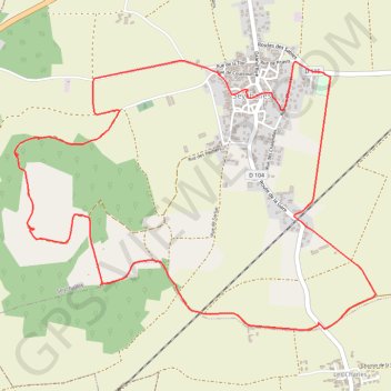 Itinéraire La tour de Courcourt, distance, dénivelé, altitude, carte, profil, trace GPS