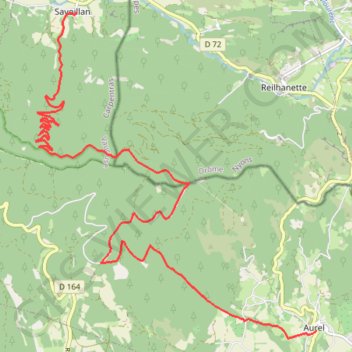 Itinéraire La Traversée du Ventoux Est - Savoillan, distance, dénivelé, altitude, carte, profil, trace GPS