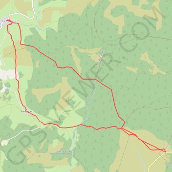 Itinéraire boucle baraque des Bouviers :Ferluguet-Ste Eulalie, distance, dénivelé, altitude, carte, profil, trace GPS