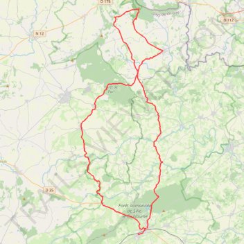 Itinéraire PERF_2023-06-23, distance, dénivelé, altitude, carte, profil, trace GPS