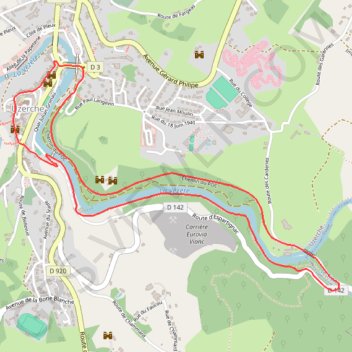 Itinéraire Sur les pas de Simone de Beauvoir - Uzerche, distance, dénivelé, altitude, carte, profil, trace GPS