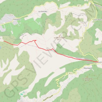 Itinéraire Cabanon du Marquis - La Bédoule, distance, dénivelé, altitude, carte, profil, trace GPS